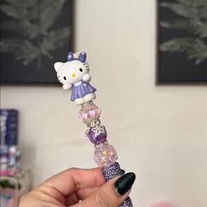 Purple Hello Kitty Beaded Pen
